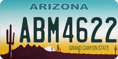 AZ license plate ABM4622