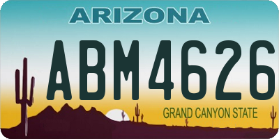 AZ license plate ABM4626