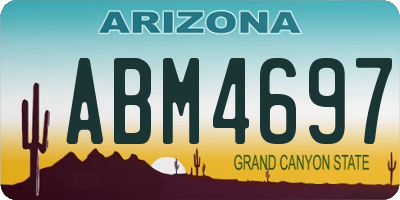 AZ license plate ABM4697