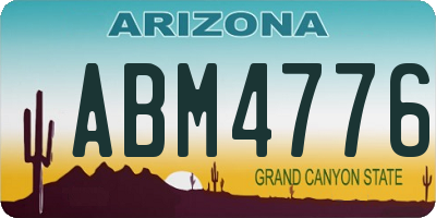 AZ license plate ABM4776