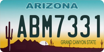 AZ license plate ABM7331