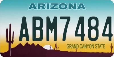 AZ license plate ABM7484