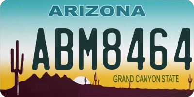 AZ license plate ABM8464