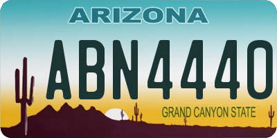 AZ license plate ABN4440