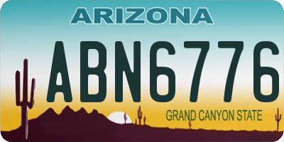 AZ license plate ABN6776