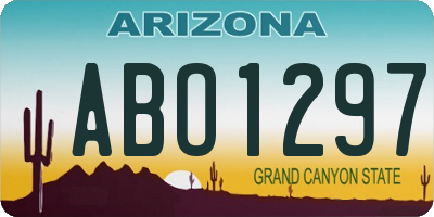 AZ license plate ABO1297