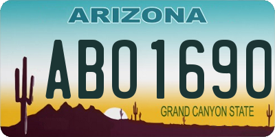 AZ license plate ABO1690
