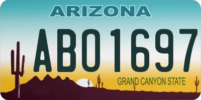 AZ license plate ABO1697