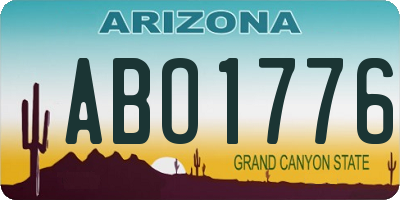 AZ license plate ABO1776
