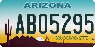 AZ license plate ABO5295