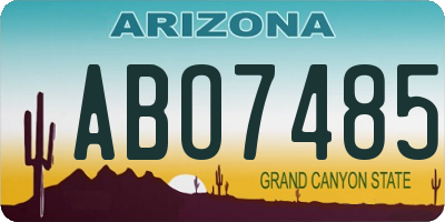 AZ license plate ABO7485