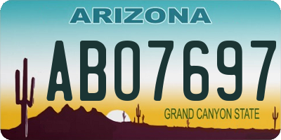 AZ license plate ABO7697