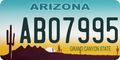 AZ license plate ABO7995