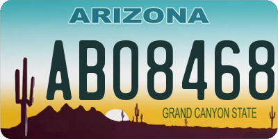 AZ license plate ABO8468