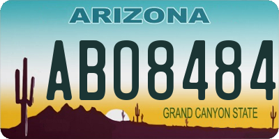 AZ license plate ABO8484