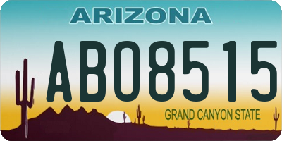 AZ license plate ABO8515