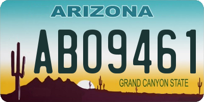 AZ license plate ABO9461