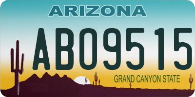 AZ license plate ABO9515