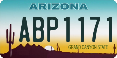 AZ license plate ABP1171