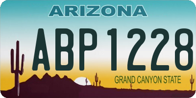 AZ license plate ABP1228