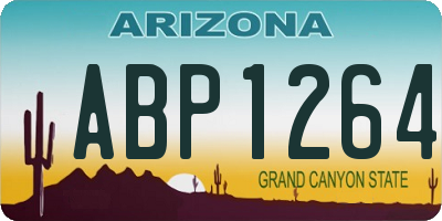 AZ license plate ABP1264