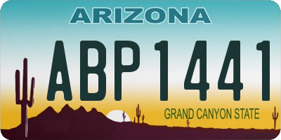 AZ license plate ABP1441