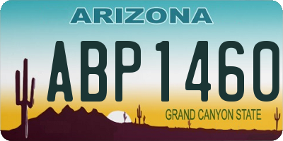 AZ license plate ABP1460