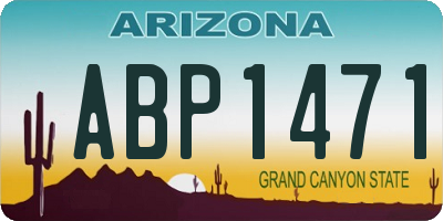 AZ license plate ABP1471