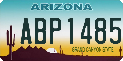 AZ license plate ABP1485