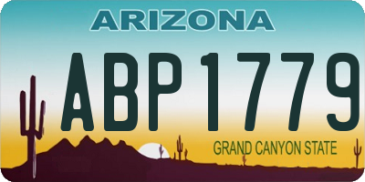 AZ license plate ABP1779