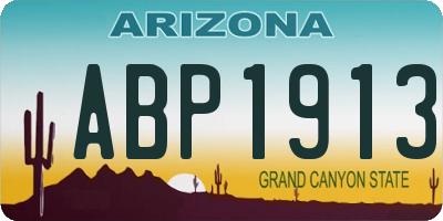 AZ license plate ABP1913