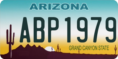 AZ license plate ABP1979