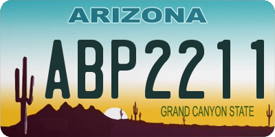 AZ license plate ABP2211