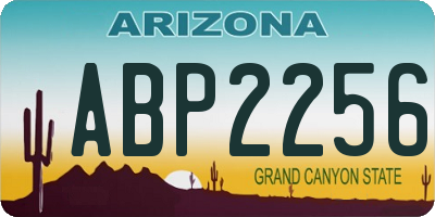 AZ license plate ABP2256