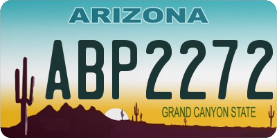 AZ license plate ABP2272