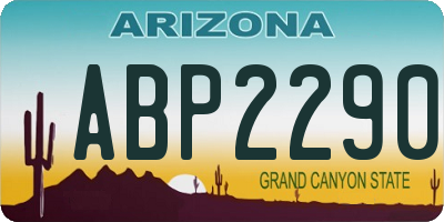 AZ license plate ABP2290