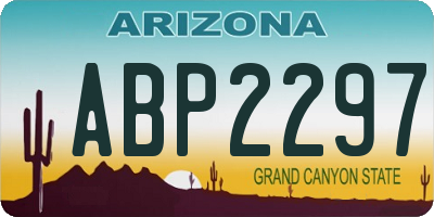 AZ license plate ABP2297