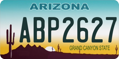 AZ license plate ABP2627