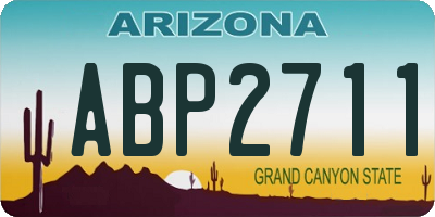 AZ license plate ABP2711