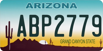 AZ license plate ABP2779