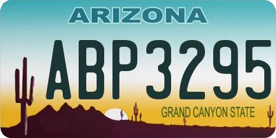 AZ license plate ABP3295