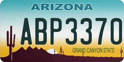 AZ license plate ABP3370