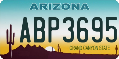 AZ license plate ABP3695