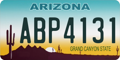 AZ license plate ABP4131