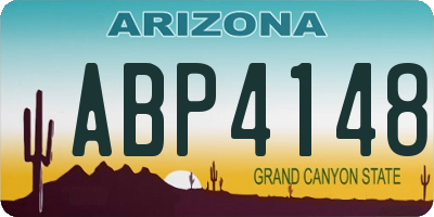 AZ license plate ABP4148