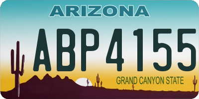 AZ license plate ABP4155