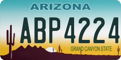 AZ license plate ABP4224