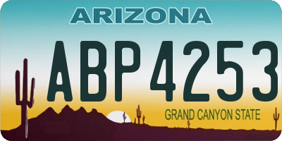 AZ license plate ABP4253