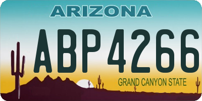 AZ license plate ABP4266