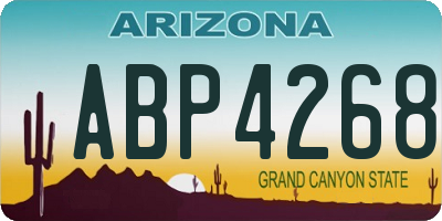 AZ license plate ABP4268